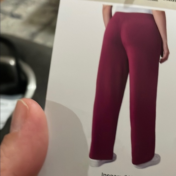 Mondetta Ultra-Soft Wide Leg Pants in Burgundy - Picture 2 of 2